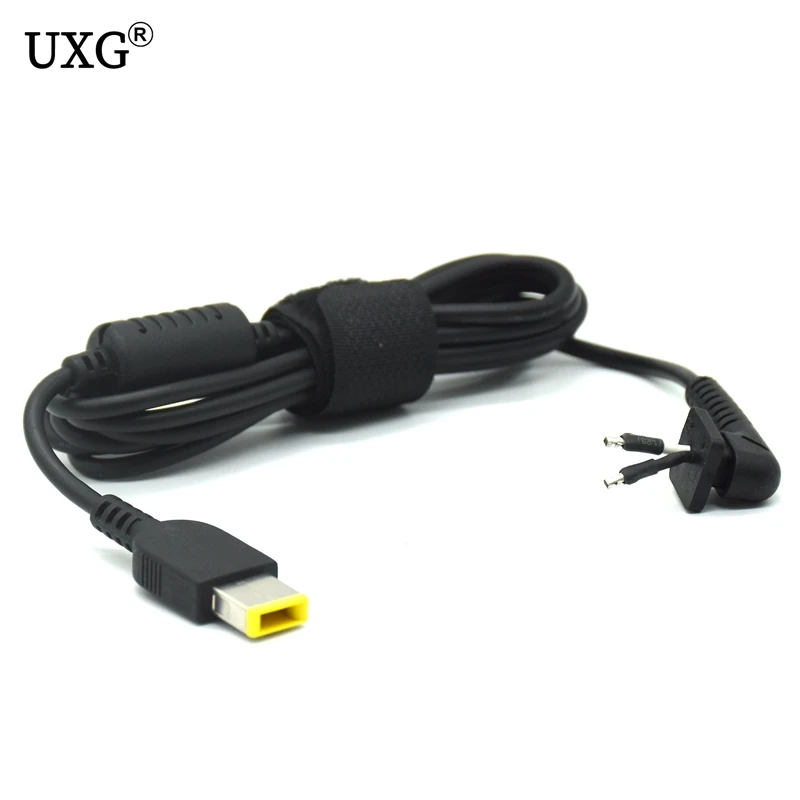 DC Tip Plug Connector Cord Laptop Power Cable For Lenovo Thinkpad Yoga Square Connector Charger Laptop Adapter Dc Cable 1.5m 5ft