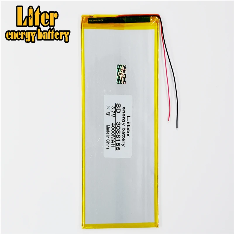 The tablet battery 3088155 3.7V tablet battery 3090155 4000mah each brand tablet universal rechargeable lithium batteries