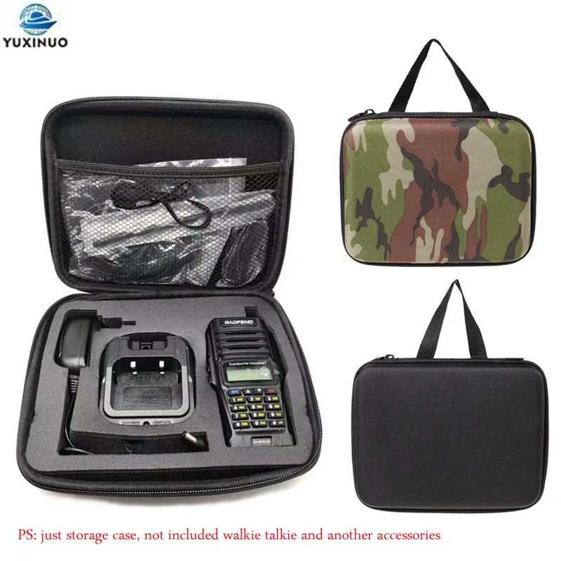 

Protable Hunting Bag Travel Carry Handbag Storage Box Case for BAOFENG UV9R UV82 UV-9R Plus UV-5R UV-82 Walkie talkie Accessorie