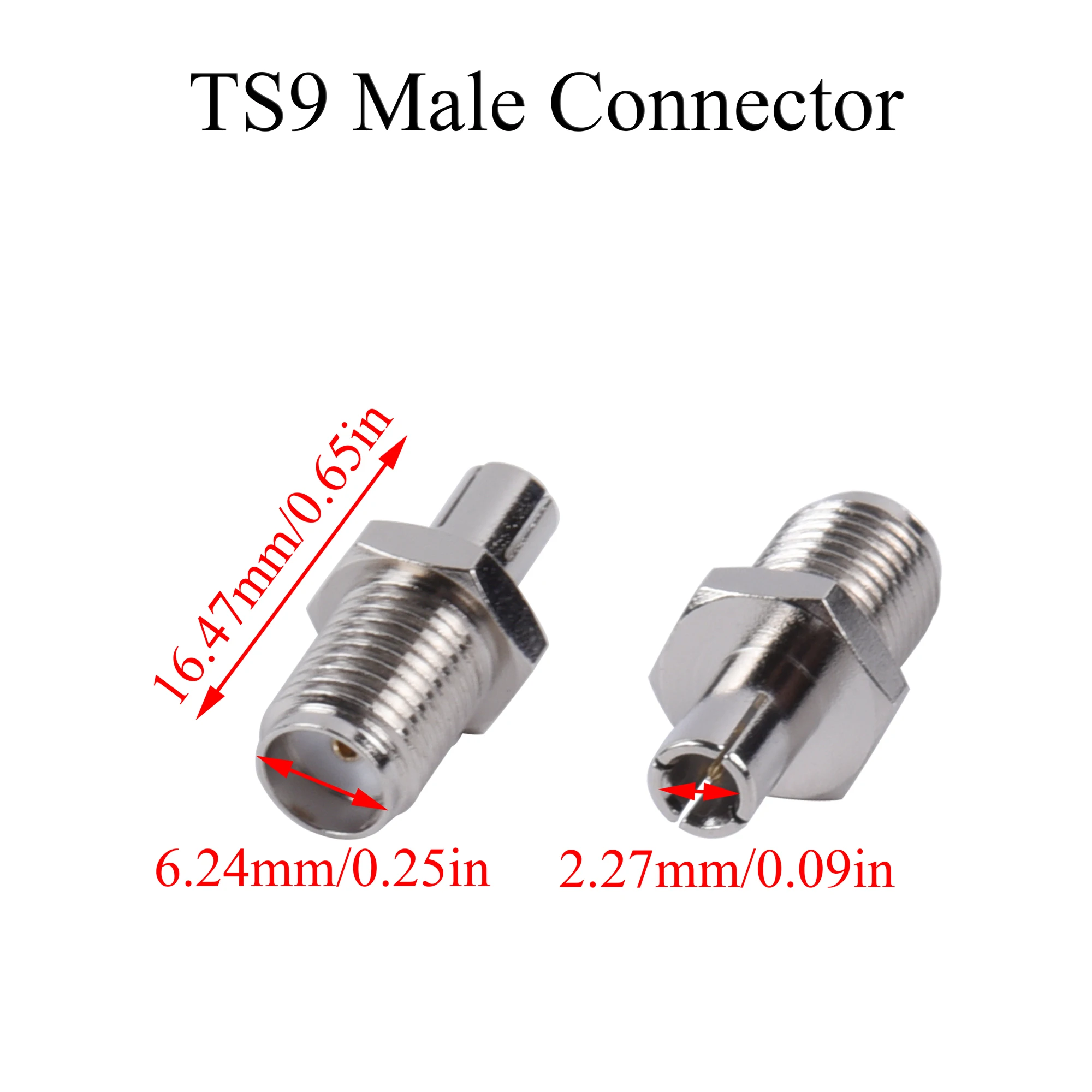 5Pcs RF Coaxial Connector SMA Female to TS9 CRC9 Male Plug Adapter Use For Modem Router Antenna Repeater Signal Booster