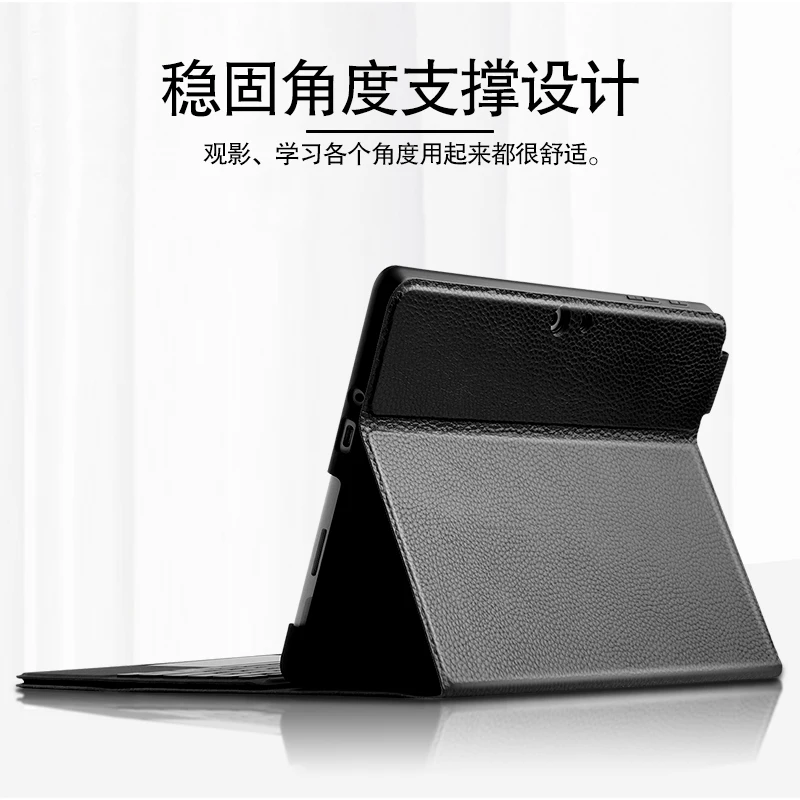 Imagem -02 - Couro para Microsft Superfície Pro Capa Pode Conter Teclado Couro Genuíno para Superfície Pro8 12.3 Tablet Case Case de