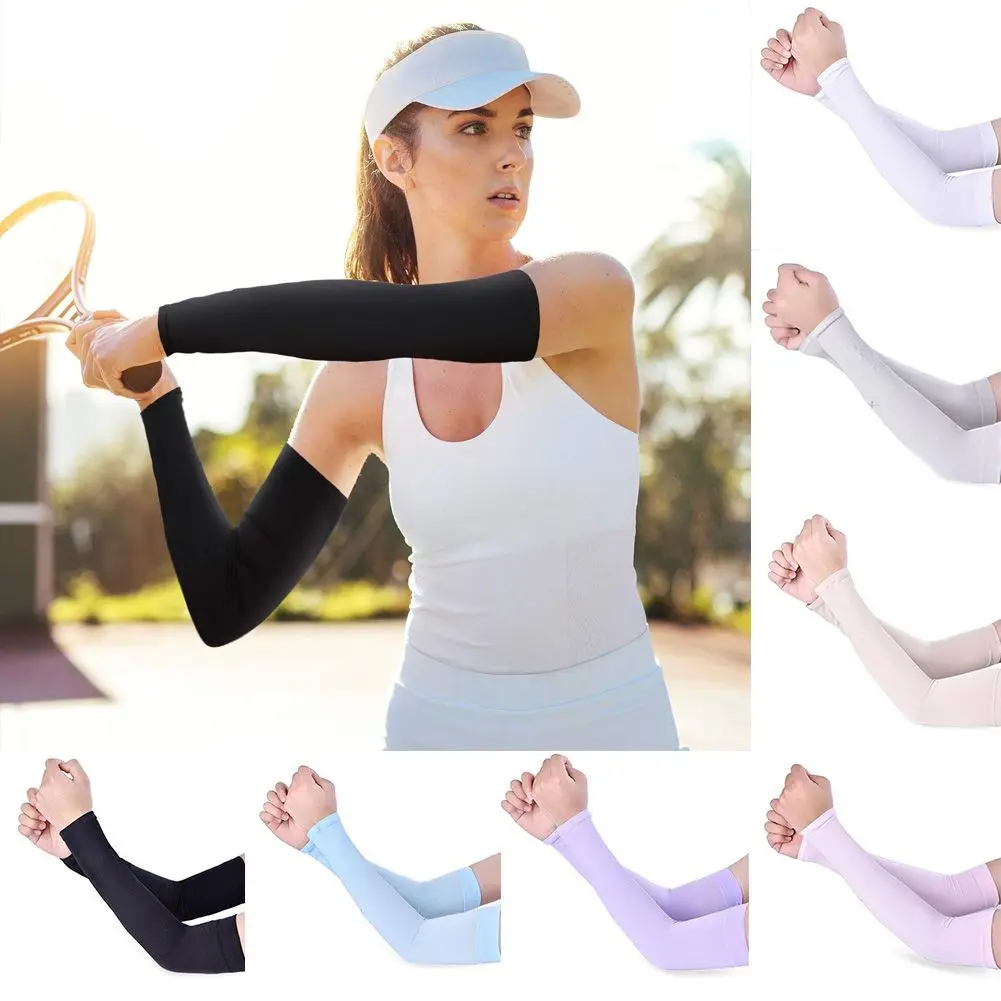 Exposed thumb Sportswear Running Summer Cooling Outdoor Sport Arm Cover Arm Sleeves Sun Protection