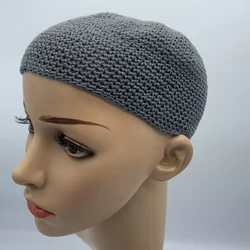 2020 Knitted muslim men's prayer hat winter Cotton Skull Cap Chemo Kufi Under Helmet Beanie Hats Stretchy Knitting Islamic hat