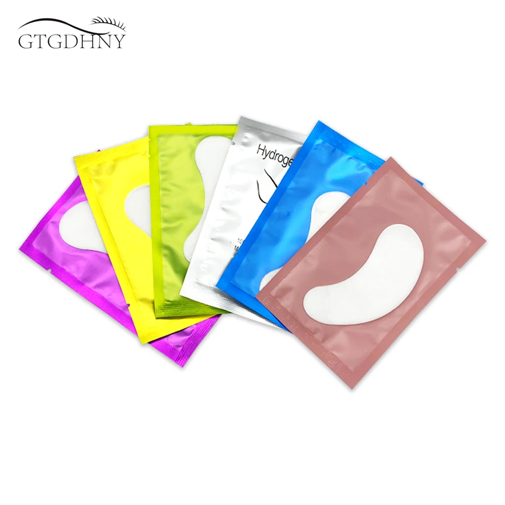 50/100 Eyelash Patches for Building Eyelash Pads Eye Gel Patches Under Eyelash Pad for Eyelash Extension Lint Free Paper-Patch