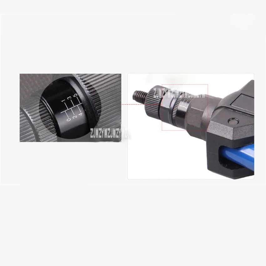 TSM100 pistola per rivetti a tirante centrale rivettatrice manuale a risparmio di manodopera pistola per rivetti a tirante manuale strumento per rivetti corsa di lavoro regolabile 0-8mm