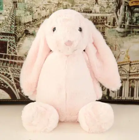 Personalized 30cm Bunny Plush Toy Baby Girl Big Sister Gift Soft Toy New Baby Gift Personalized Rabbit Flower Gift