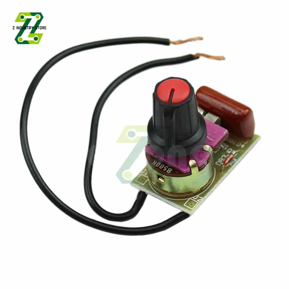 100W LED Dimmer Module DIY Kit Dimming Switch Light Board AC Motor Potentiometer Switching Speed Controller