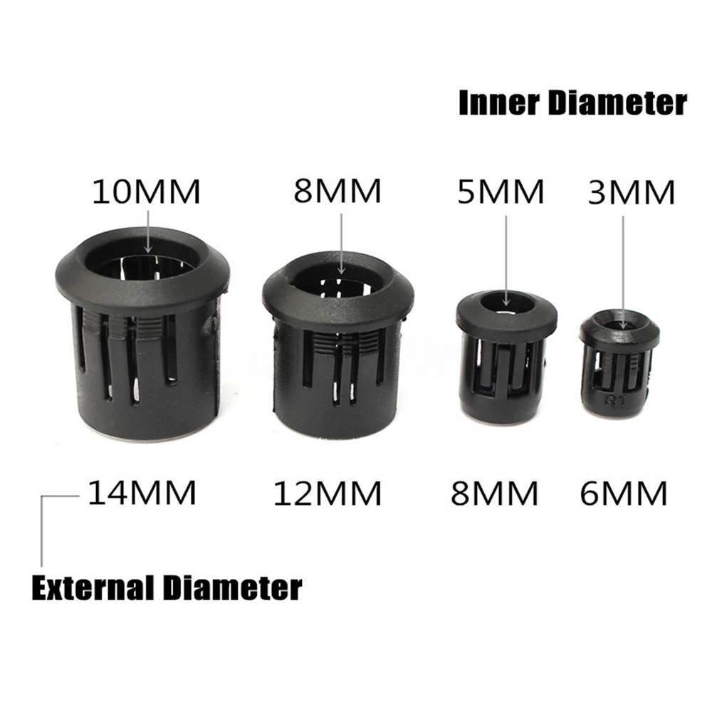 50 100 500 sztuk/partia lampa gniazdo diody uchwyt plastikowy czarny klip Bezel góra przydatne 3mm 5mm 8mm 10mm LED
