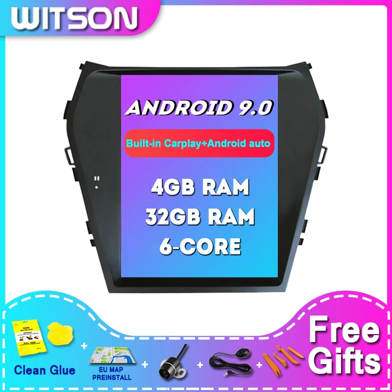 

WITSON Android 9.0 Tesla Car DVD Multimedia Player For HYUNDAI IX45 HIGH 4G RAM 32ROM car multimedia