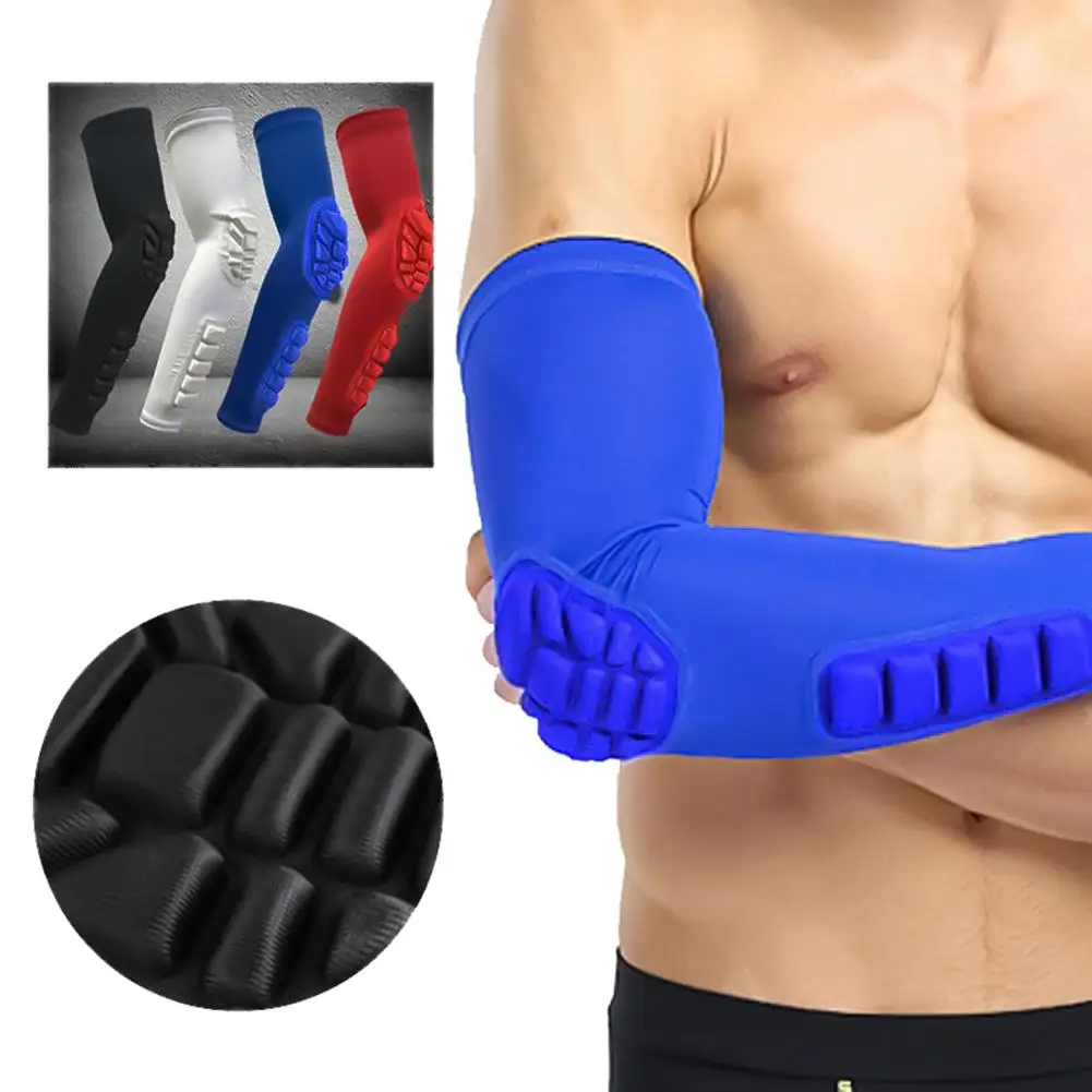 1Pc Arm Sleeve Armband Elbow Sport Basketball Football Anti-Slip Anti-Collision Brace Support Elastic Protective Pad Arm Guard