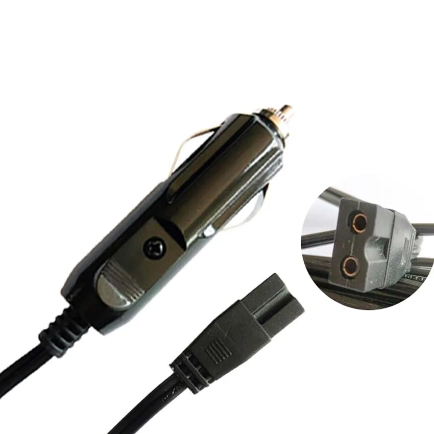 Black 1.8M 12V24VDC Copper Car refrigerator power cord Online extension cable conversion Adapter plug Electric Wire Fridge Cable