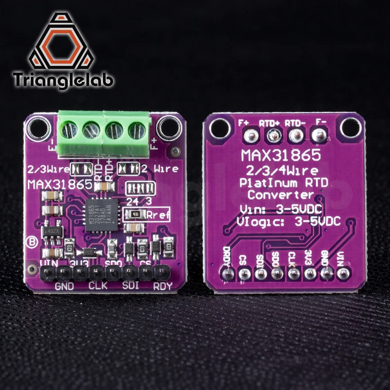 trianglelab MAX31865 PT100 For Arduino 3V~5V RTD-to-Digital Converter Board Temperature Thermocouple Sensor Amplifier Module