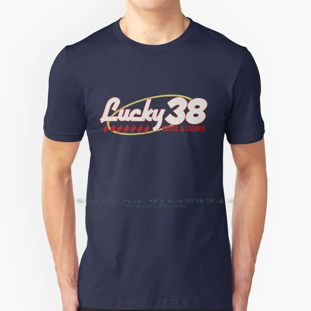 Lucky 38 Hotel & Casino | New Vegas 100% Cotton T Shirt Lucky 38 Casino Mr House New Vegas Strip New Vegas Sign 3 4 76 Courier