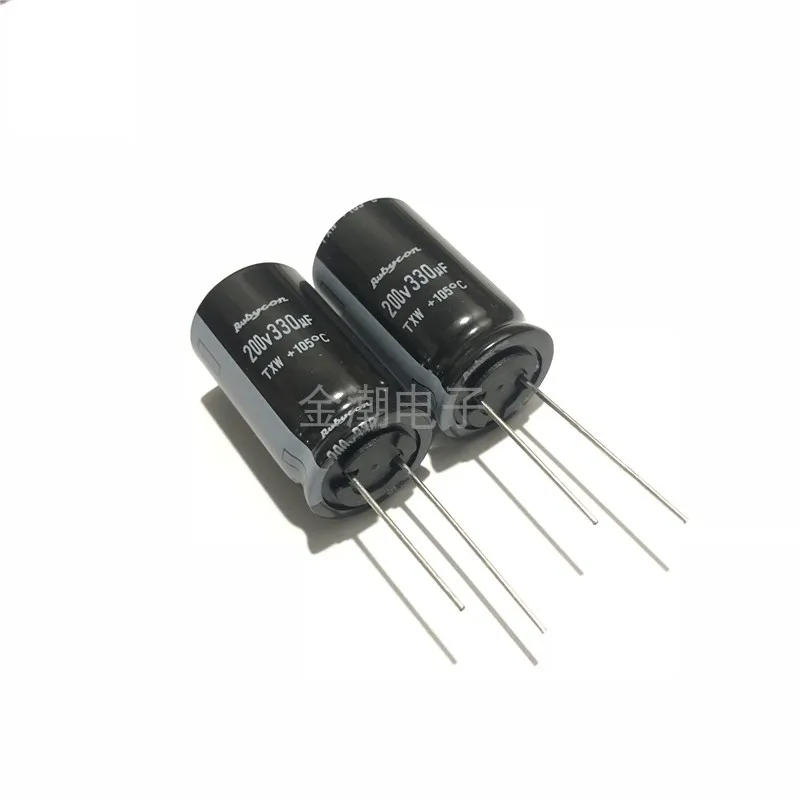 Original new 100% 200V330UF 18X30 long life electrolytic capacitor 200TXW330MEFC 330UF 200V (Inductor)