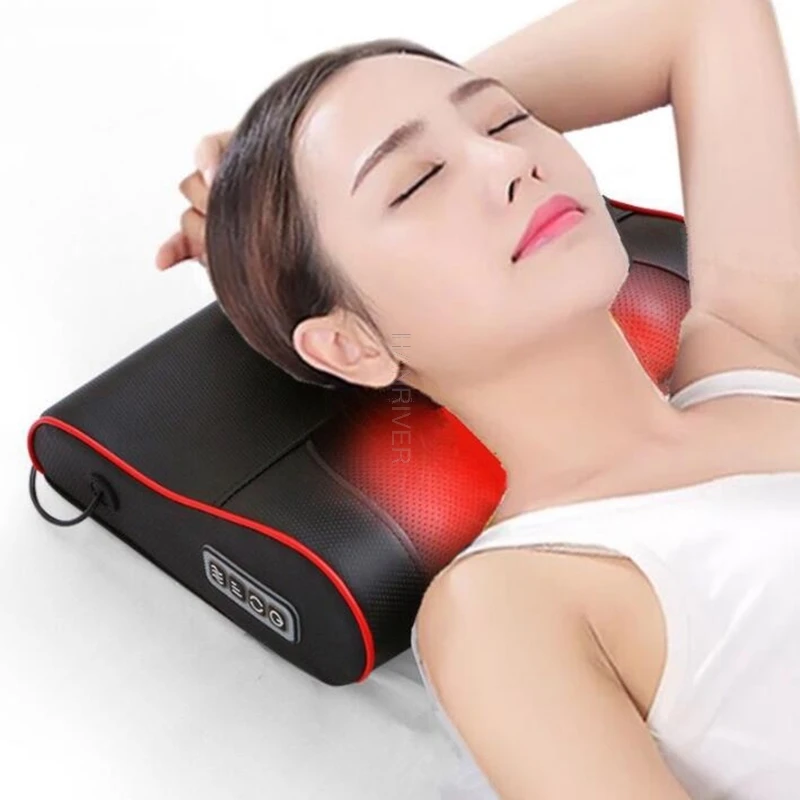 

Neck Healthy Massageador Relaxation Shiatsu Electric Back Massager Neck Shoulder Massager Pillow Infrared Heating electric