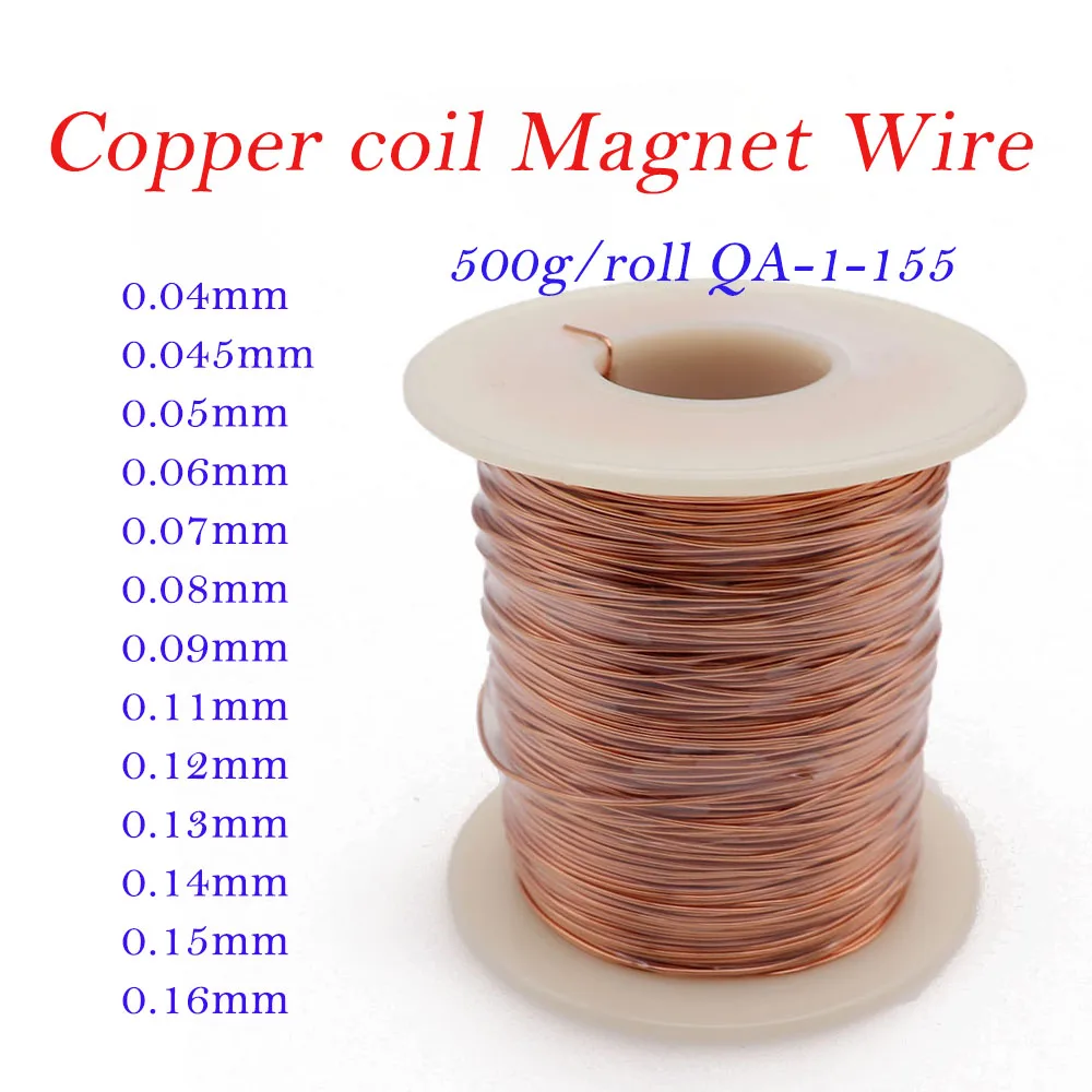 

0.04-0.16mm copper wire Magnet Wire Enameled Copper Winding wire Coil Copper Wire Winding wire Weight 500g