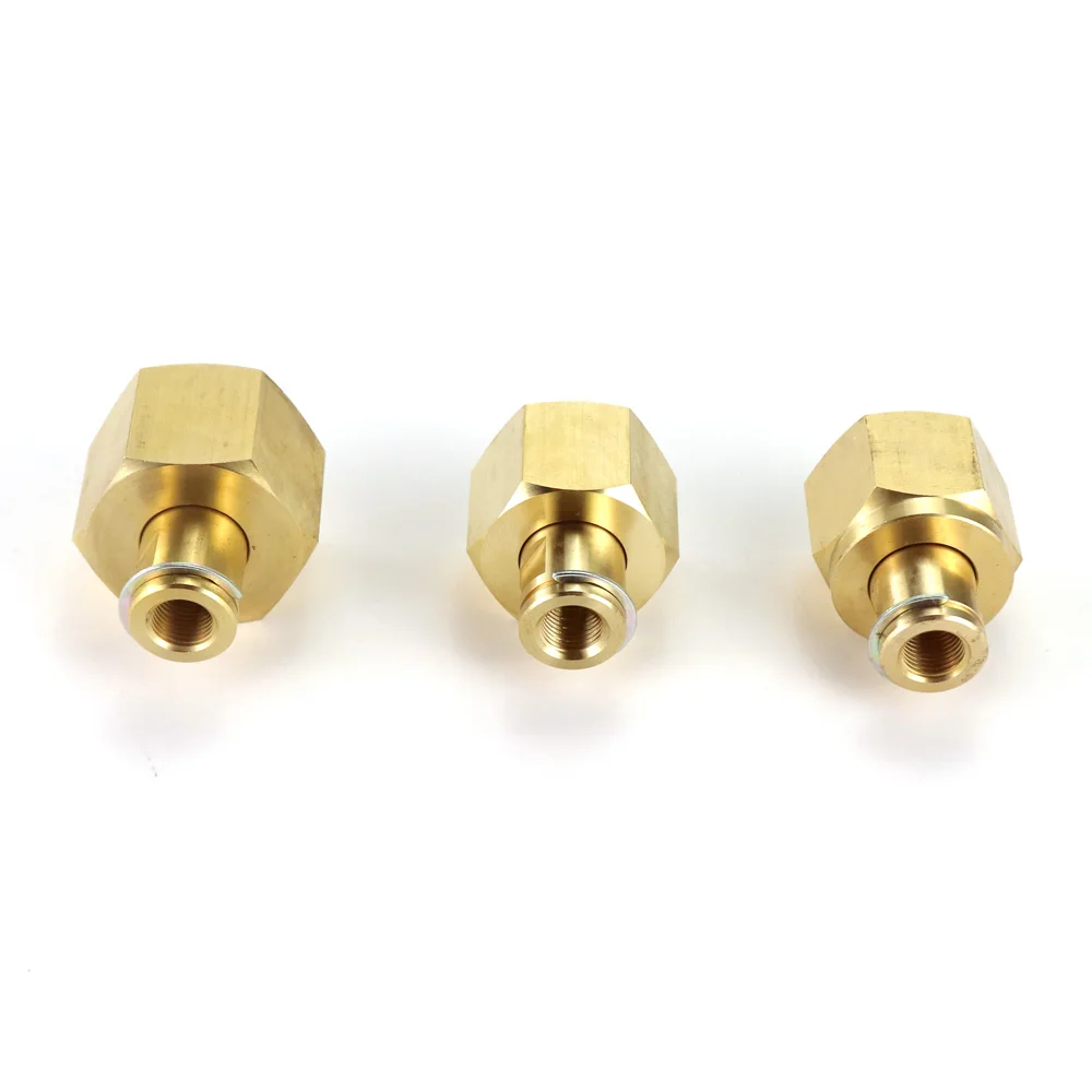 New W21.8-14  G3/4 or CGA320 Brass Nut Nipple Washer Set For CO2 Tank Cylinder SodaSttream Maker External Hose Adapter