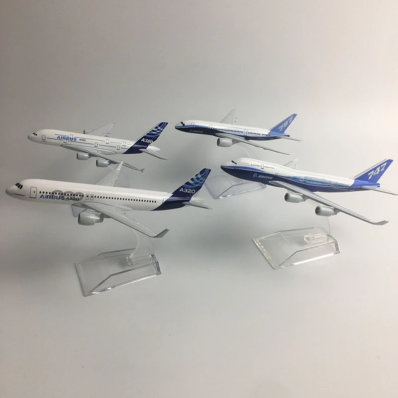 JASON TUTU Original model a380 airbus Boeing 747 airplane model aircraft Diecast Model Metal 1:400 airplane toy Gift collection