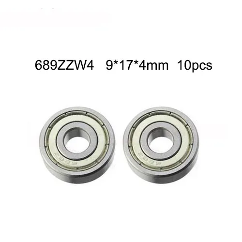 

689ZZW4 Bearing 10PCS 9x17x4 mm ABEC-1 Miniature 689Z Ball Bearings 618/9ZZ 689 Z ZZ