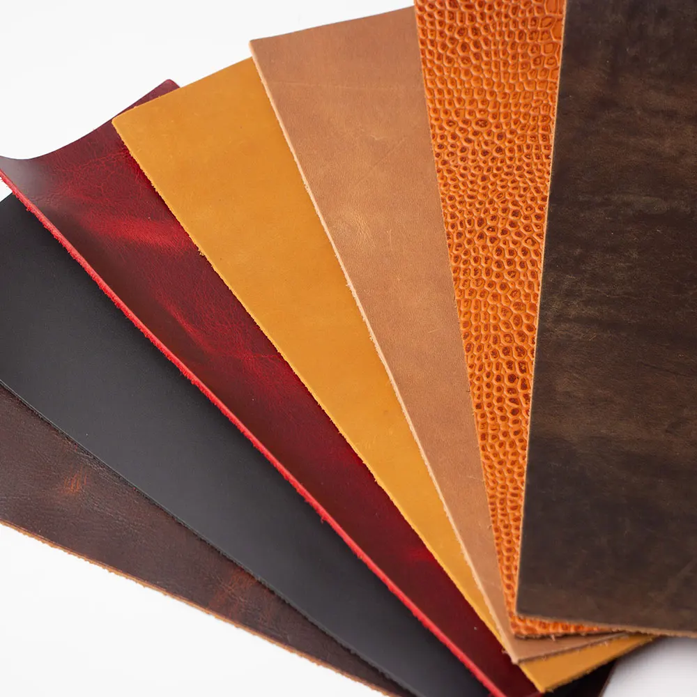 First Layer Tanned Leather Piece DIY Genuine Leather Material Full Grain Cowhide yellow brown Leather piece leathercraft