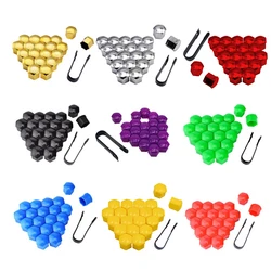 20 Pcs Car Wheel Nut Caps Protection Caps 17mm 19mm 21mm Anti-Rust Auto Hub Screw Cover Car Tire Nut Bolt Decoração Exterior