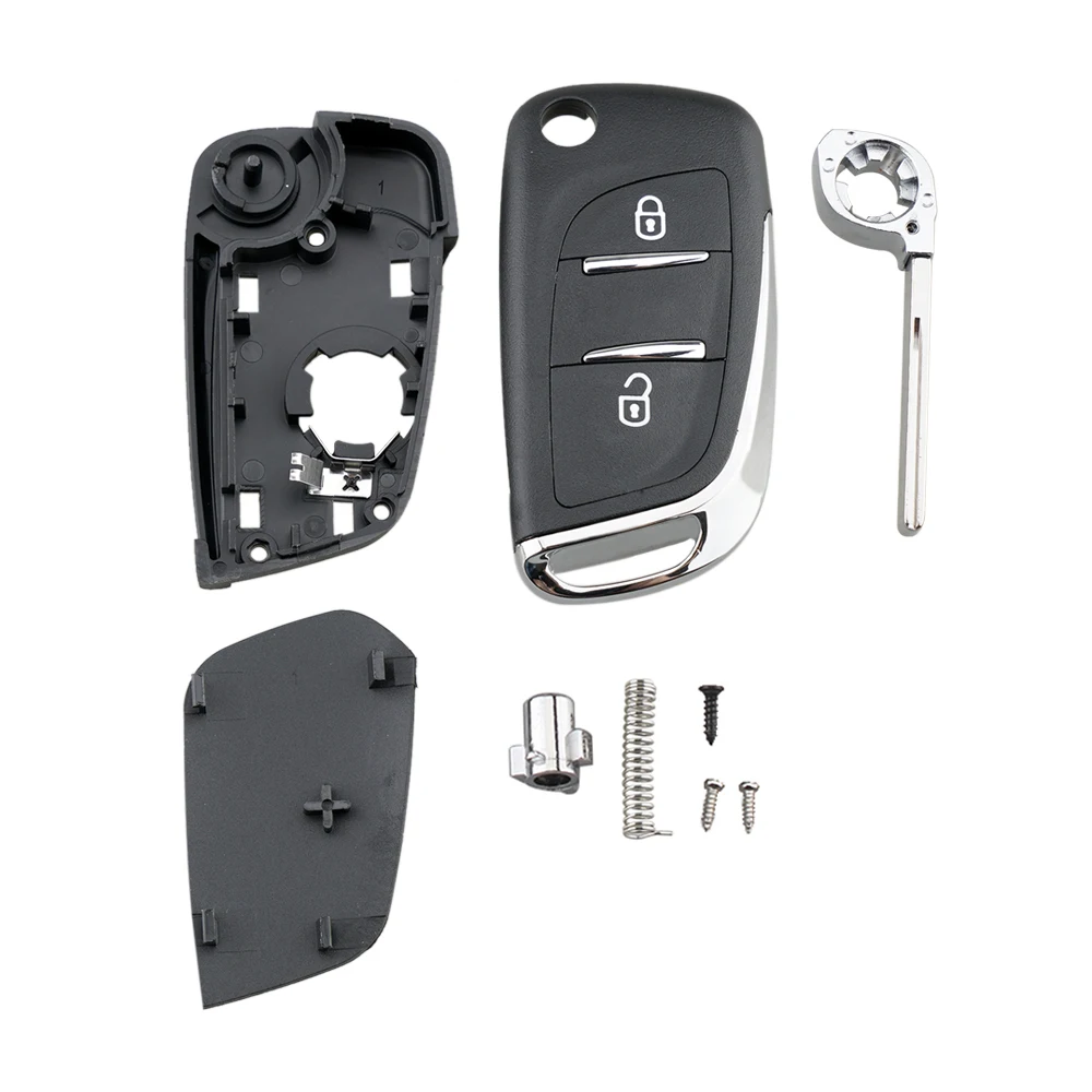 Modified Flip Key Shell สำหรับ Citroen C2 C4 C5 Berlingo Xsara Picasso สำหรับ Peugeot 306 407 807 Partner VA2/HU83 2/3BUT