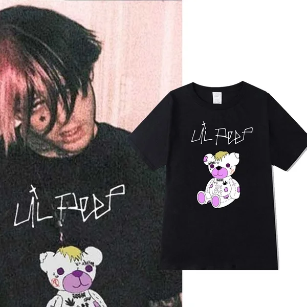 Lil Peep Tee Shirt Mens T-shirt Fashion Cool Summer T Shirt Graphic T-shirt