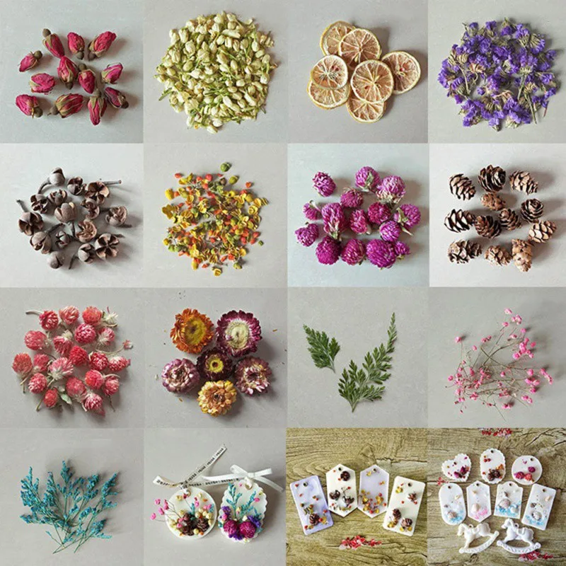 Real Natural Dried Flowers Jasmine Rose Honeysuckle Lavender Lily Lemon For Soap DIY Home Pillow Wedding Crafts Sachet Bag #