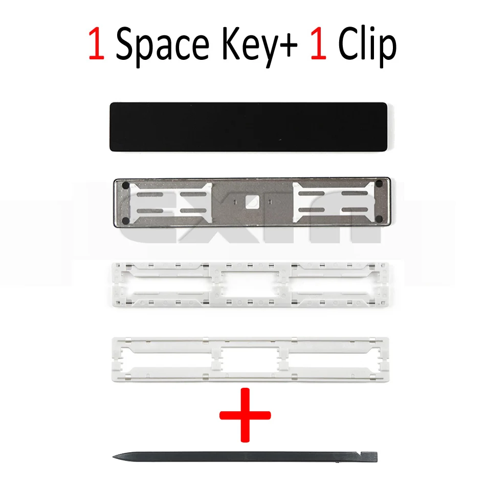 Laptop A1706 A1707 A1708 Keyboard Space Bar Key Cap Keys Keycap w/ Clip Scissor Hinge for Macbook Pro Retina 13