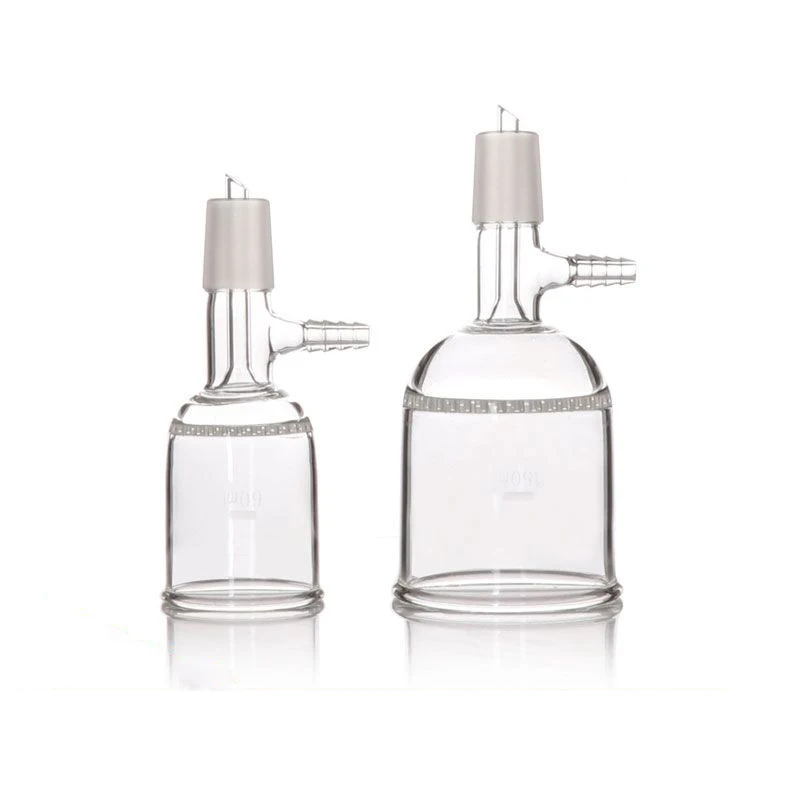 Cam Buchner huni Lab cam emme filtre hunisi cam delik filtre plakası kalibreli 24mm 30 60 100 250 500 1000ml 1 / PK