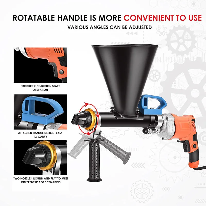 110V/220V Portable cement filling gun Electric grouting equipment Waterproof and leak filling grouting machine