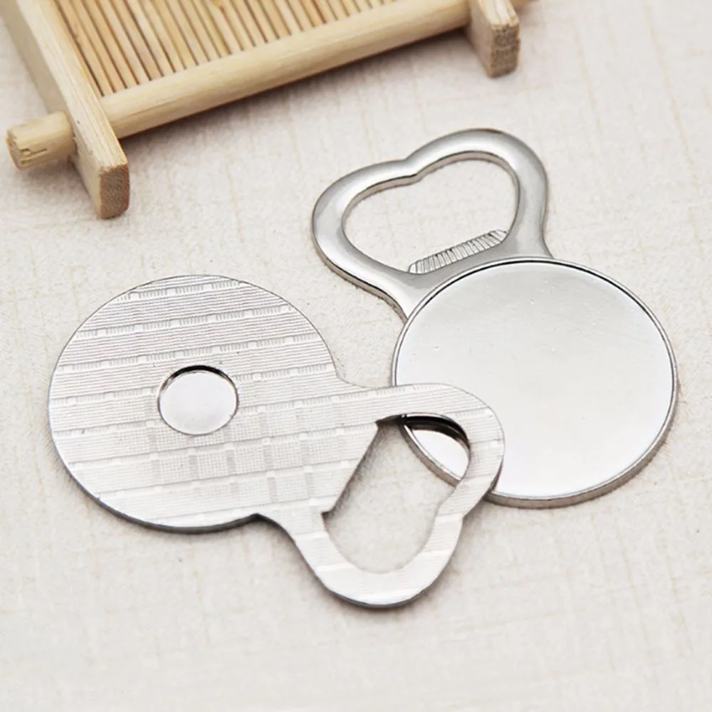 5/10 قطعة فتاحات زجاجات البيرة مستديرة جيب شريط صغير المشروبات مادة سبائك الزنك لصنع فتاحة الزجاجات