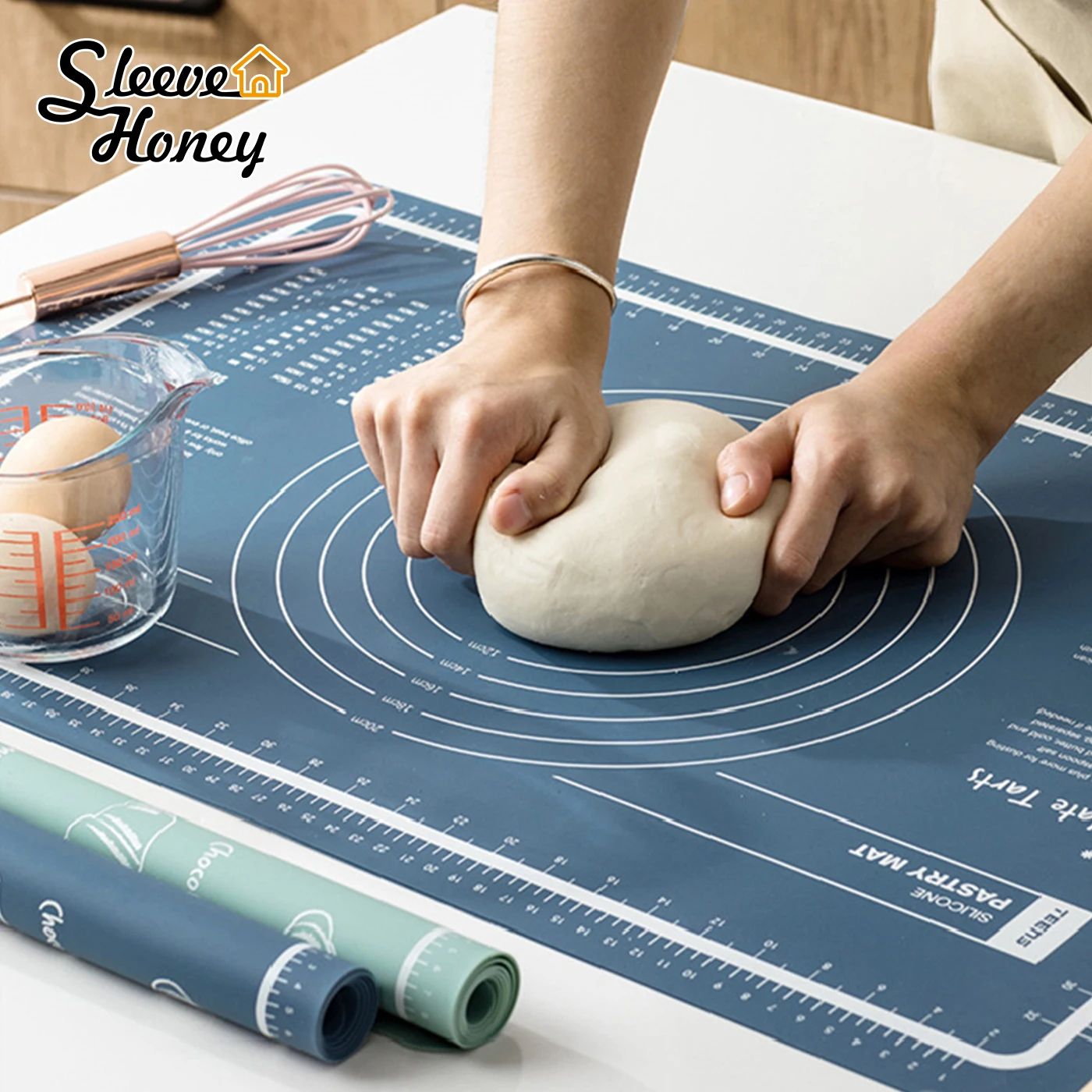 

Silicone Baking Mat Kneading Dough Mat Pizza Cake Dough Maker Pastry Kitchen Cooking Grill Gadgets Bakeware Table Mats Pad Sheet