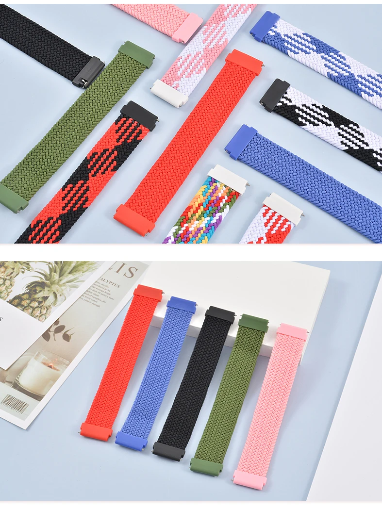 Elastisches Nylon-Armband Für Xiaomi Mi Band 7/6/5/4 – Geflochten, Dehnbar, In 16 Farben, Einfach Zu Wechseln