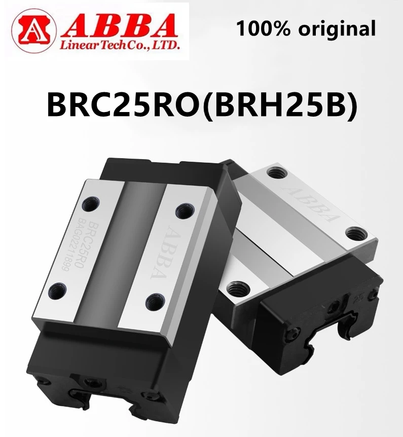 2pcs origianl ABBA BRC25R0 BRH25B Slider Block Linear Rail Guide Bearing BRC25RO for CNC Router Laser Machine 3D printer parts