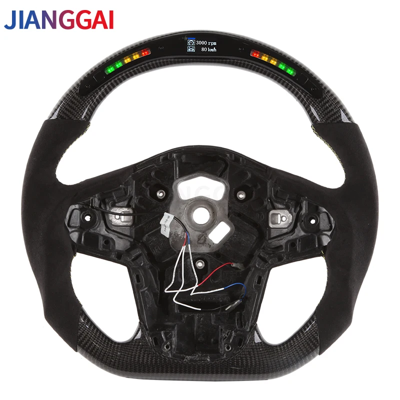 

LED Shift Light Carbon Fiber Steering Wheel Fit For Supra MKV A91 A90