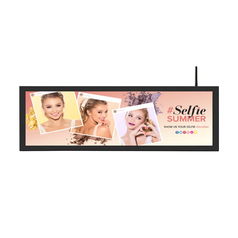 Supermarkt Plank 23 Inch Ultra Brede Monitor Screen Uitgerekt Bar Type Lcd Reclame Display