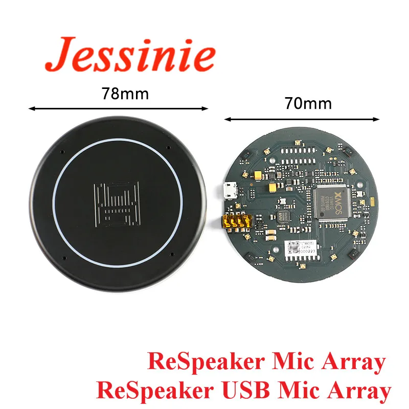 Dla Raspberry pi 4 B ReSpeaker Mic Array V2.0 mikrofon USB Array AI inteligentna karta rozpoznawania głosu mowy