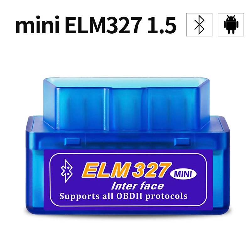 

Мини ELM327 Bluetooth V1.5 OBD2 автомобильный диагностический инструмент ELM 327 Bluetooth 4,0 для Android OBDII протокол