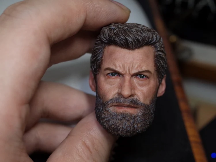 1/6 Scale Collectible Figures Accessories Elderly Hugh Jackman Head Sculpt For 12