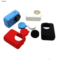 Silicone Case Protective shell with lens Cap Cover For SJCAM SJ9 Max  SJ9 Strike  SJ9000X Sports Action Camera Accessories