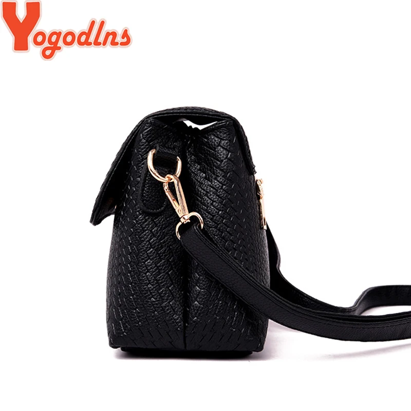 Yogodlns Women Shoulder Bags Small Satchel Simple Design Female Crossbody Bag Soft PU Leather Flap Bag  Messenger Bags Sac Femme