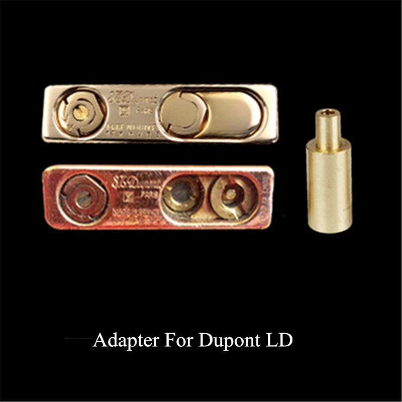 Brass Copper Nozzle Refill Butane Gas Adapter For S.T Dupont L1 Small Lighter Yellow Caps Durable Reusable Repair Part