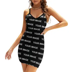 Add Your Image-1 Dress Tight  Spandex Youth Bodycon Daily Fashion Elegant Pattern One-Piece Dress