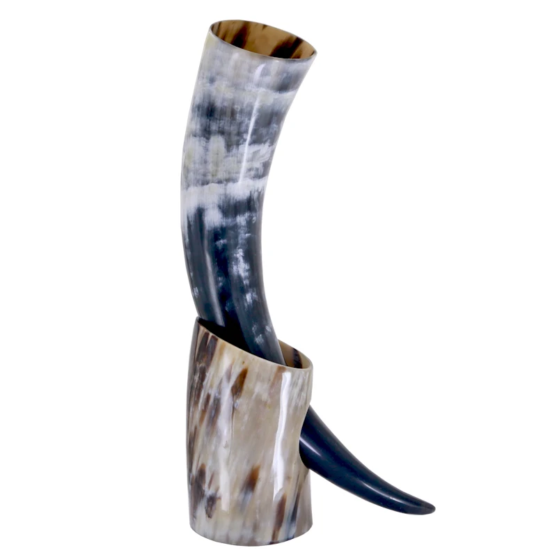 Handicrafts Viking Drinking Horn Cups Ale Beer Wine Goblet Chalice Tankard Ox Horn Beaker Vessels Viking Drinking Mug