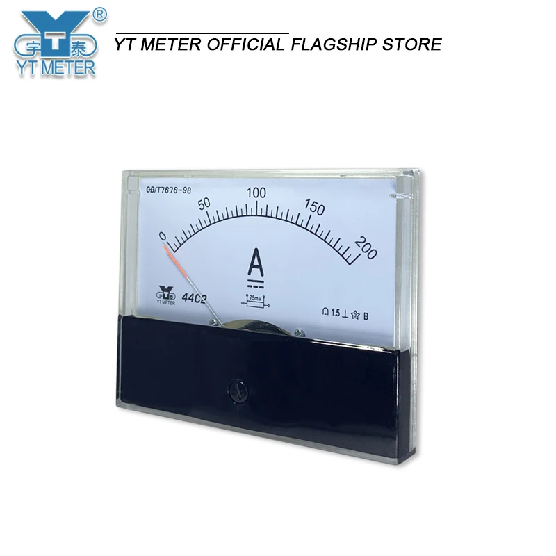 44c2 DC positive and negative ammeter 10A 20A 30A 50A 75A 100A 150A ± 200A two-way instruments need to be equipped with shunt in