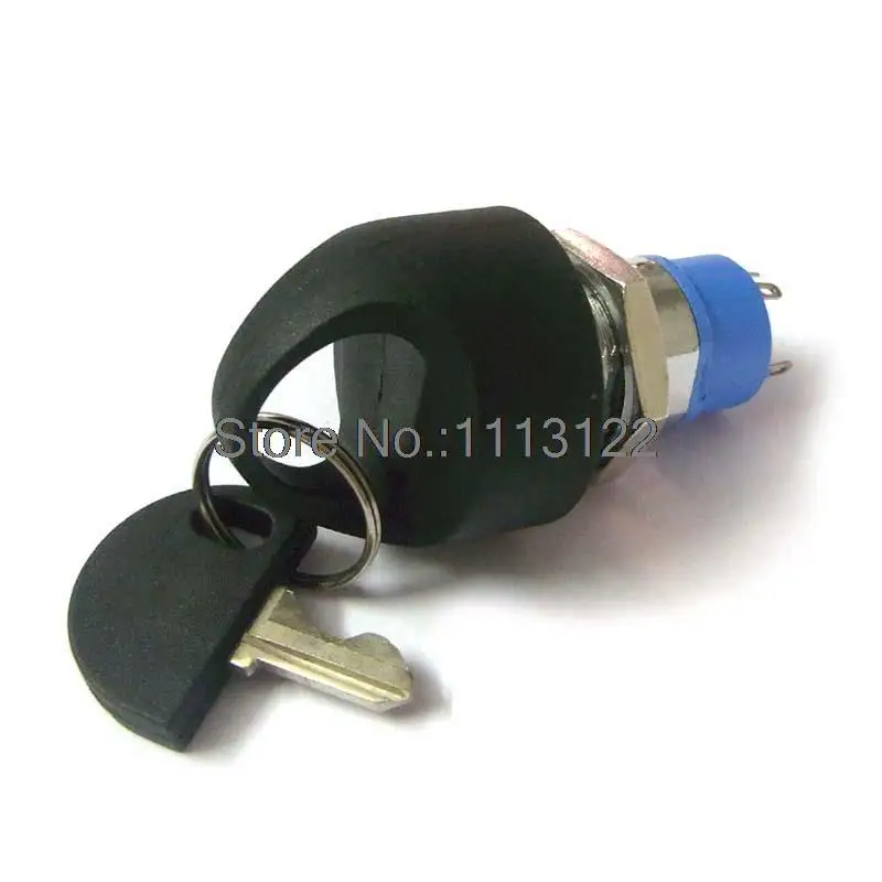 19MM Key Switch Lock for Mobility Scooter with water proof cover key Ignition Starter On Off Switch Lock with Easy Pull Key