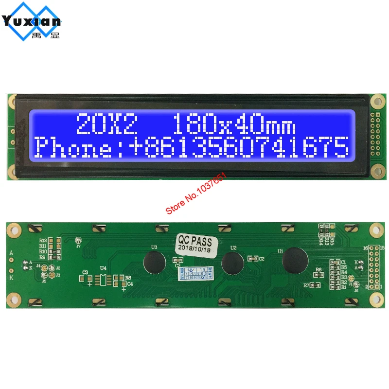 Большой размер 2002 20x2 ЖК-дисплей модуль экрана 180*40 мм вместо WH2002L SCS02002A0