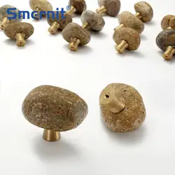 Natural Stone + Zinc Alloy Door Handles Unique Kitchen Cabinet Knobs and Handles Wardrobe Handle for Furniture Drawer Pulls