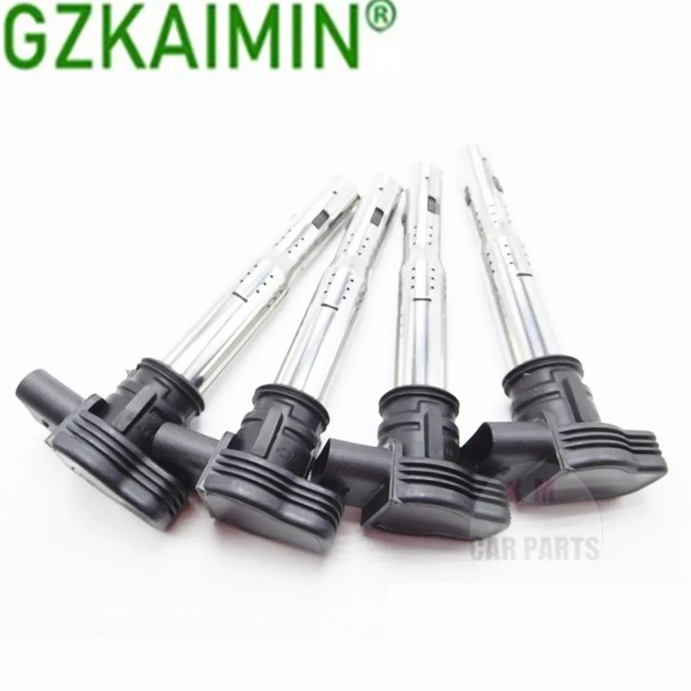 

Set 4 New Ignition Coil Pack For Audi A3 A4 A6 S3 TT V-W Beetle Jolf FOR Jett-a Seat Toledo C1394 07K905715F 07K 905 715 F